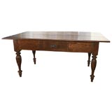 Indonesian LargeTeakwood table with single drawer