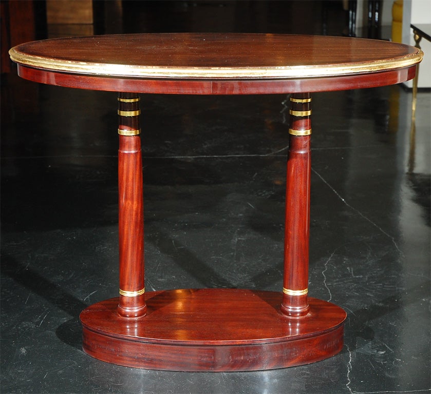 Empire Side Table with Gold Detailing
