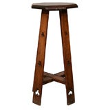 Antique Oak Arts-and-Crafts Plant Stand