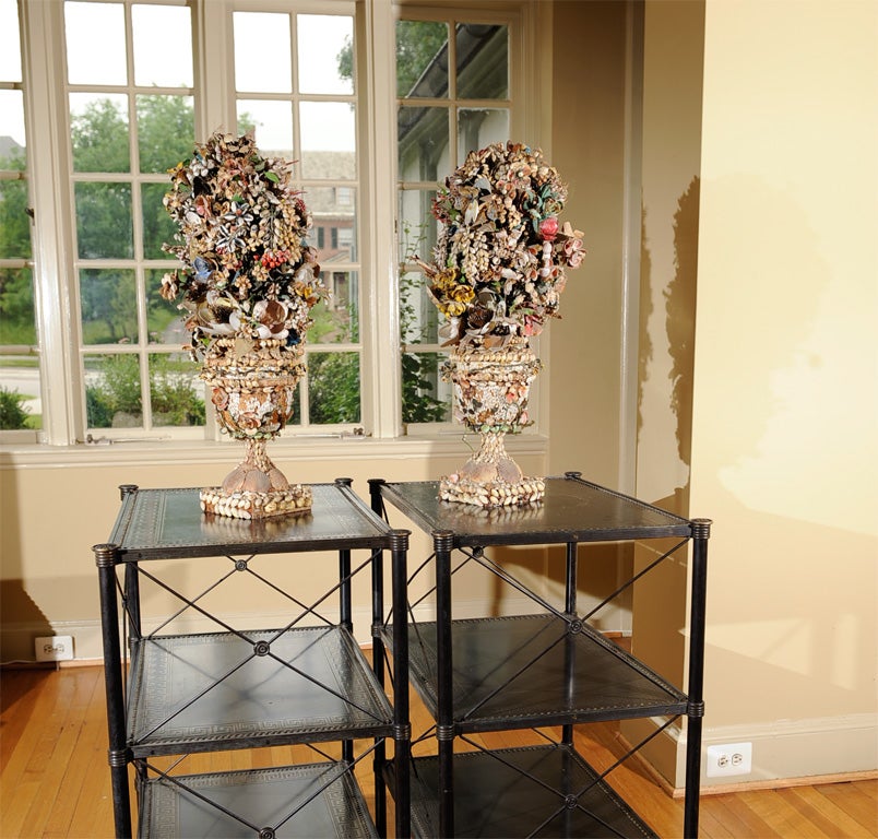 Victorian Shell Urns