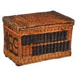 Used Wicker Trunk or Basket with Lid