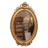 Louis-Philippe Oval Gilded Mirror