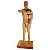 Life size hand carved ash  figural sculpture by Frederic Rose