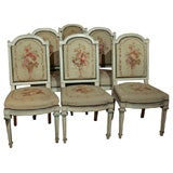 Set Of 6 Italian Directoire Style Chairs