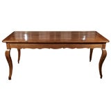 Antique 19th C. French LXV Style Cherry Farm Table
