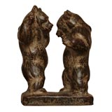 Pair of Standing Bears by Knud Kyhn
