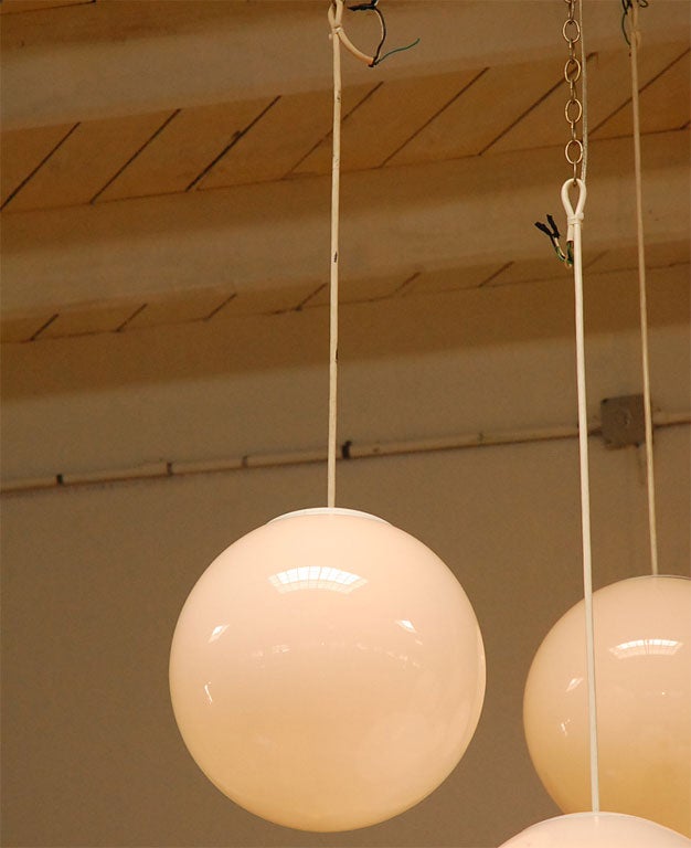 Mid-20th Century Set of 9 Putzler Hanging Lights