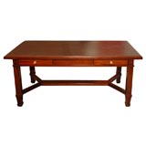 Antique Large Solid Mahogany Desk