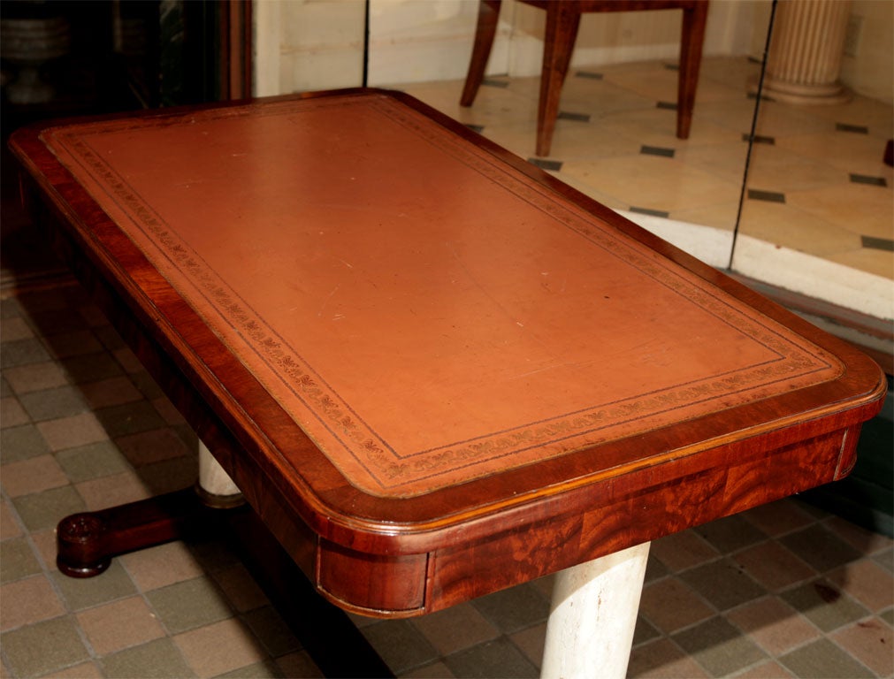 Mahogany Regency Style Writing Table For Sale