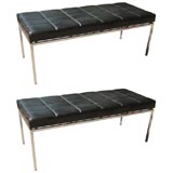 Pair 60's moderist benches