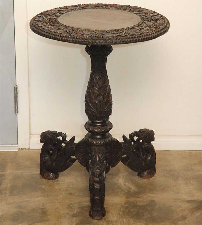 Hand Carved BurmeseTable