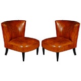 Pair of Vintage Leather Chairs