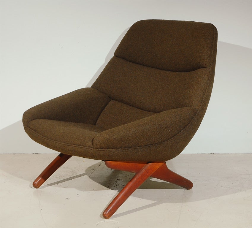 Swedish 1950's Dux Lounge Chair And Ottoman