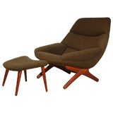 1950's Dux Lounge Chair And Ottoman