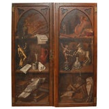 Antique Pair of 19th Century Trompe L'Oeil Panels