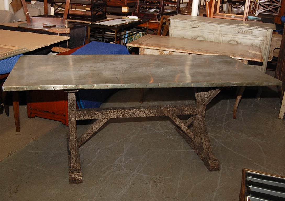 Zinc Top Table