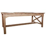 Zinc Dining Table with Extension Leaves