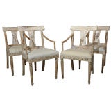 pair of 19 c. swedish arm chairs