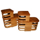 Pair of End Tables in the Style of Paul Frankl