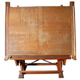 Vintage Wood Drafting Table