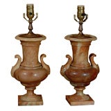 Vintage Marble Grecian Vase as Lamps