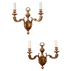 Used Gilt Bronze Wall Sconces