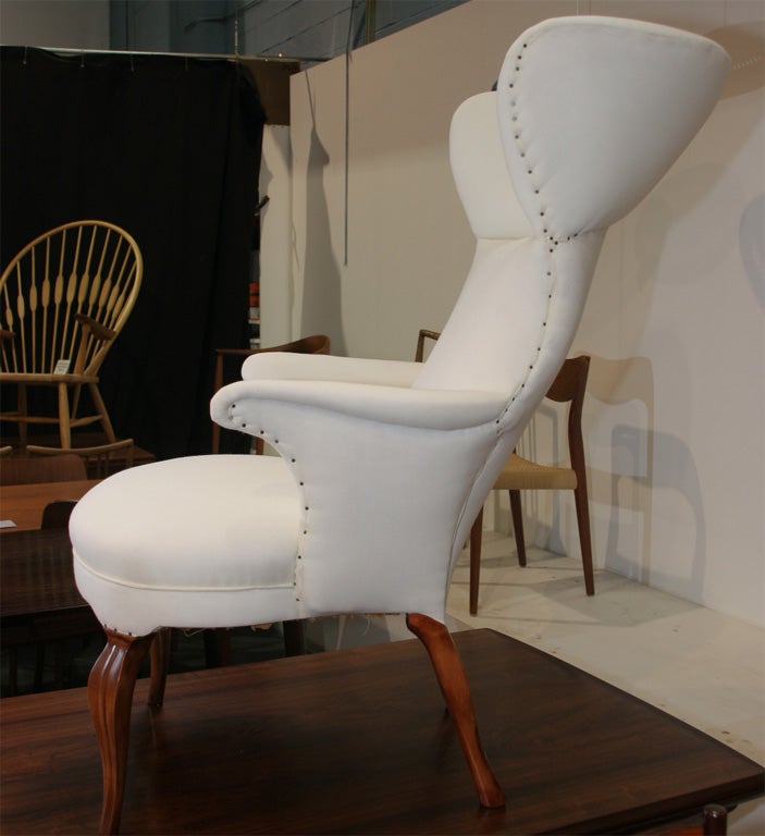 Mid-20th Century Wingback Chair by Frits Henningsen