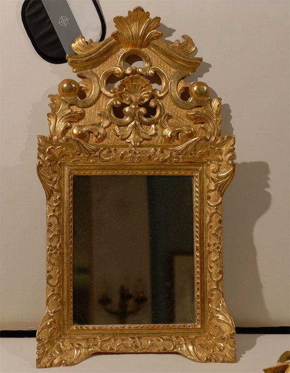18th Century Regence Water Gilt Mirror