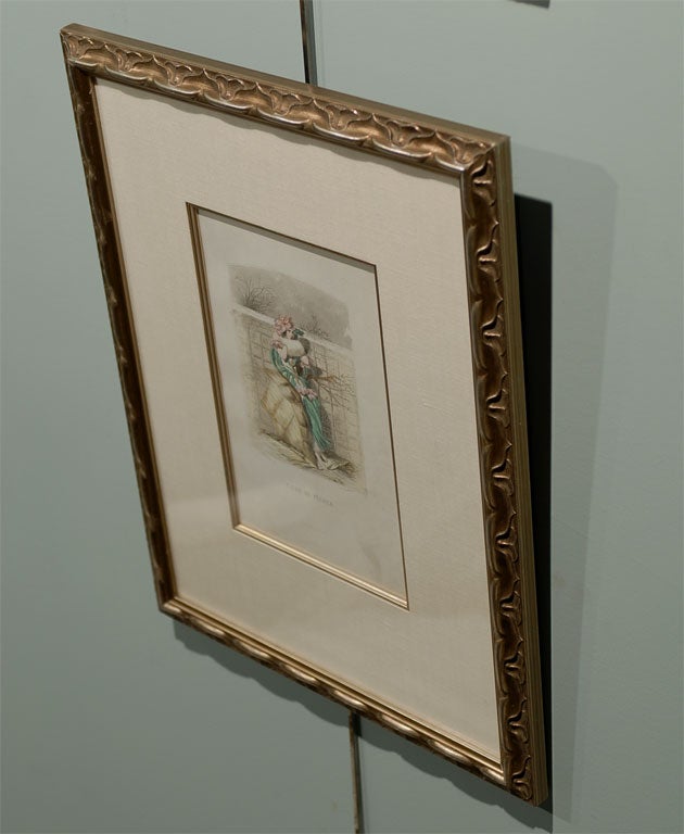 Pair of 19th Century Hand-Colored Engravings by J.J. Grandville For Sale 4