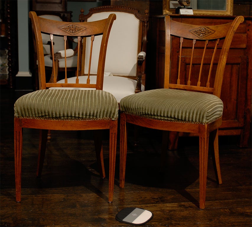 Set of Six 19th Century Continental Chairs