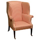 Antique 19thC AMERICAN WING CHAIR