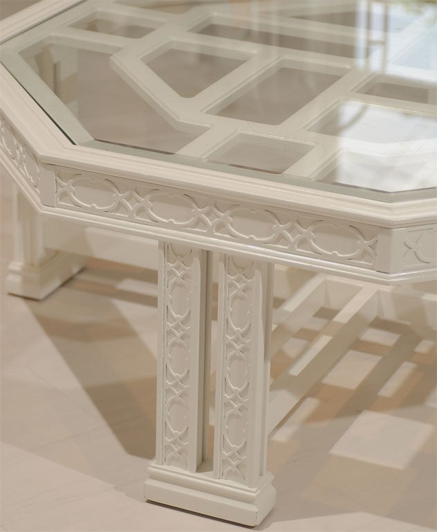 Octagonal Fretwork Coffee Table 5