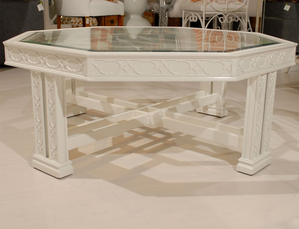 Octagonal Fretwork Coffee Table 3