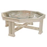 Octagonal Fretwork Coffee Table