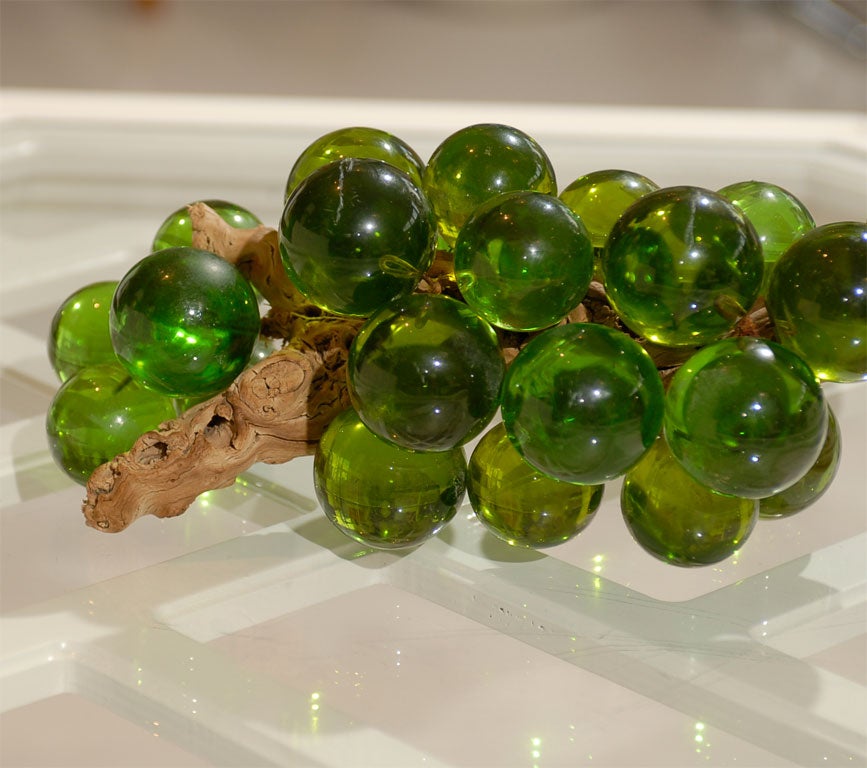 vintage glass grapes