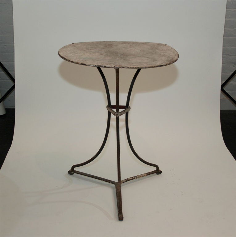 Small Café Table with Original Paint