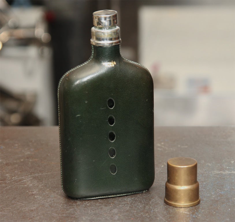 Rare leather wrapped Flask