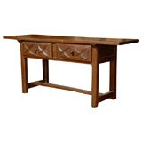 French Chestnut Console Table