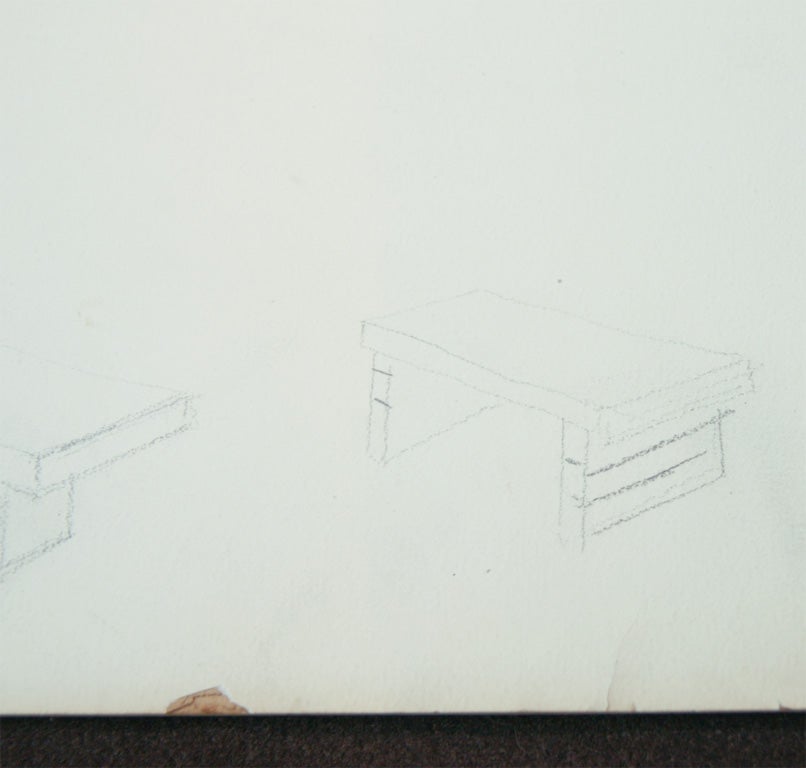 Set of Four  Original Drawings by Gilbert Rohde 3