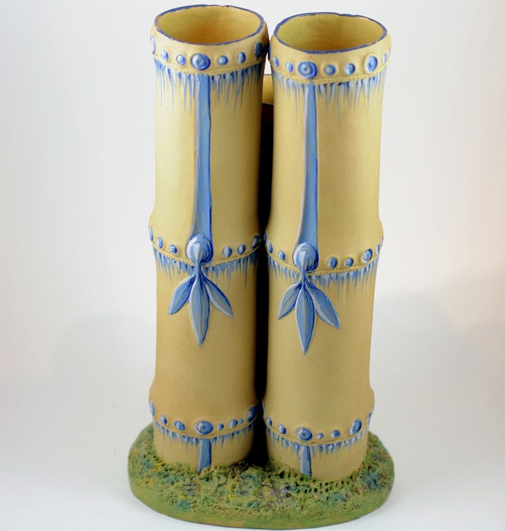 Wedgwood Triple Bamboo Vase For Sale 3