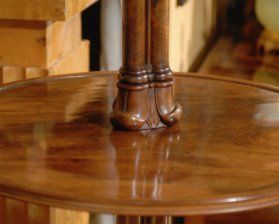 19th Century 19thC ENGLISH DUMBWAITER, TIERED ROUND
