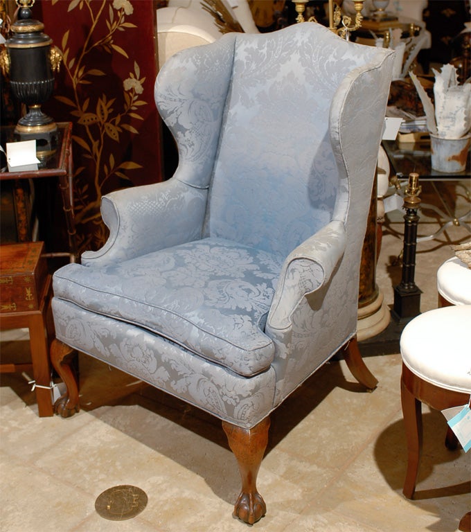 18thC ENGLISH WING CHAIR, MAHAGONY<br />
AN ATLANTA RESOURCE FOR FINE ANTIQUES<br />
WE HAVE A VERY LARGE INVENTORY ON OUR WEBSITE<br />
TO VISIT GO TO: WWW.PARCMONCEAU.COM