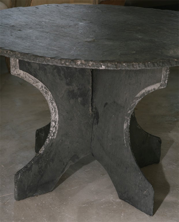Round Slate Table 4