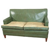 Cowhide loveseat