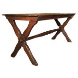 French trestle table