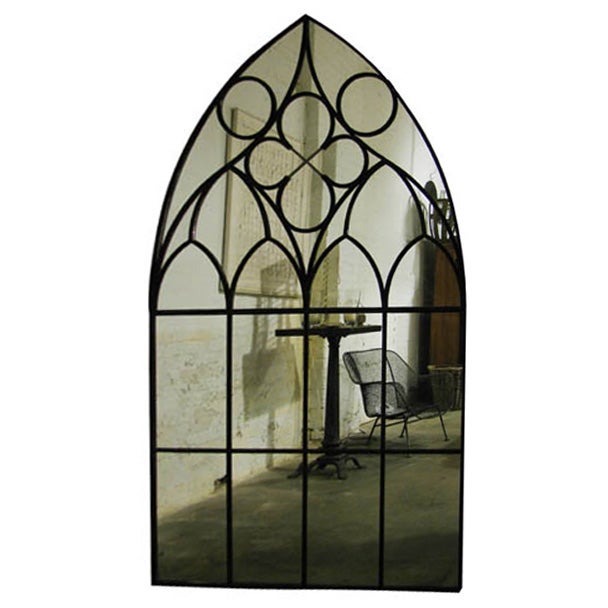 Gothic Window Mirror For Sale