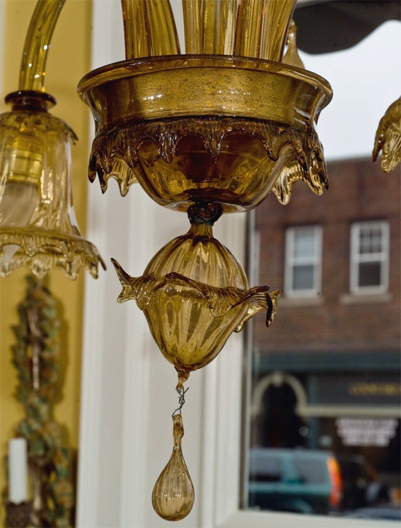 Early 20th century Murano Chandelier In Excellent Condition In Westport, CT