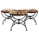 Antique Single French Ironwork Benches, Circa 1900