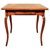 Louis XV Walnut Leather Top Games Table, Circa 1760