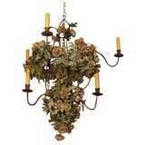 Tole, Rose Bouquet Chandelier